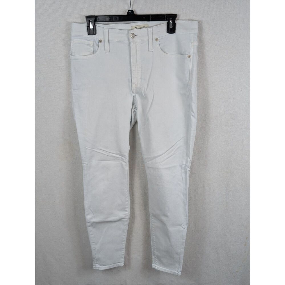 Madewell 9" High Rise Skinny Jeans White Women's Size 30